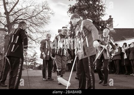 Greatham Boxing day sword dance. Greatham, Hartlepool. UK Greatham Boxing day sword dance. Greatham, Hartlepool. UK