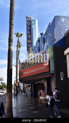HOLLYWOOD, CA/USA - JANUARY 27, 2020: The Guinness World Records Museum on the Hollywood Walk of Fame Stock Photo