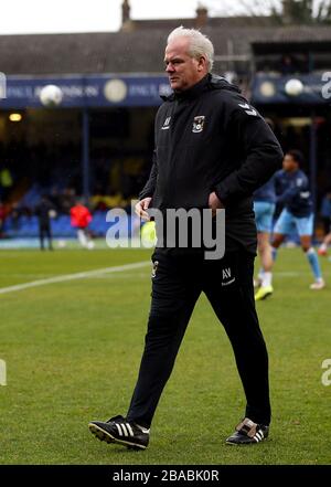 Coventry City assistant manager Adi Viveash during the Sky Bet ...