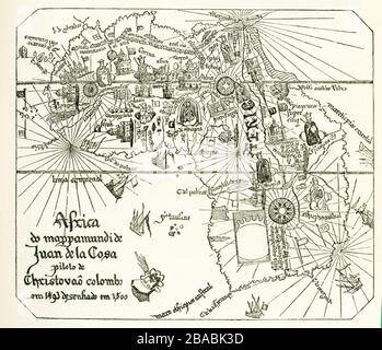 Maps - Cosa's Map The world map of Juan de la Cosa, dawn 1500 - the ...