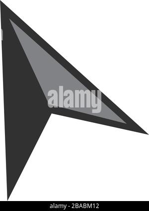 Cursor or navigator icon for your web site design, logo, app, UI. compass arrow symbol. cursor sign. Stock Vector illustration isolated on white Stock Vector