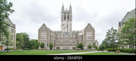 Gasson Hall at Boston College in Chestnut Hill near Boston, Massachusetts, USA Stock Photo