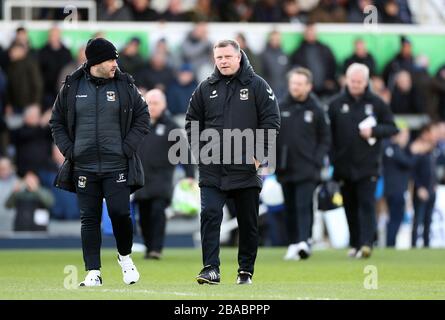 Coventry City manager Mark Robbins ahead of the match Stock Photo