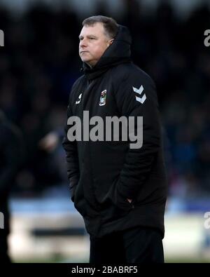 Coventry City manager Mark Robbins during the match Stock Photo