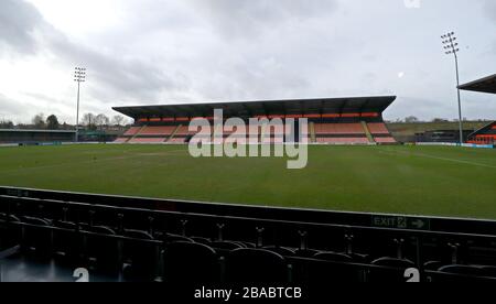 General View of The Hive Stadium after the match was cancelled due to a waterlogged pitch Stock Photo