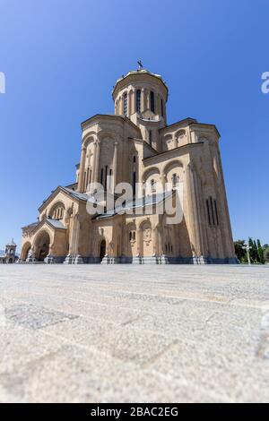 Holy Trinity Cathedral of Tblisi is the main Georgian Orthodox cathedral Stock Photo