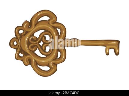 vector key isolated on a white background Stock Vector