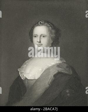 Portrait of Deborah Franklin Stock Photo - Alamy