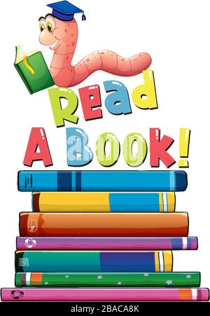 vector eps illustration of book worm icons Stock Vector Image & Art - Alamy