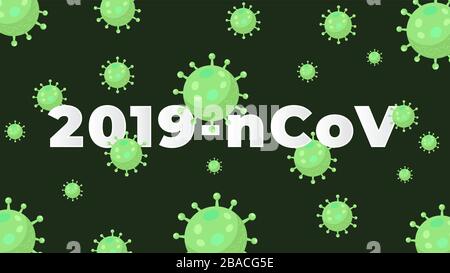 pandemic wuhan corona virus COVID-19 background Stock Vector