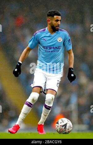 Manchester City's Riyad Mahrez Stock Photo