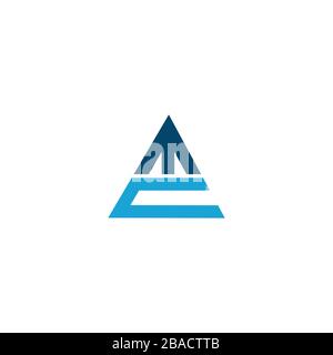 Initial Letter mc logo or cm logo vector design template Stock Vector
