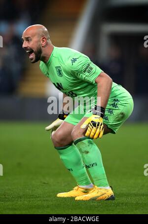 Aston Villa goalkeeper Pepe Reina Stock Photo