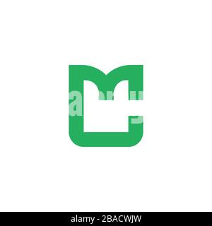 Initial Letter mc logo or cm logo vector design template Stock Vector