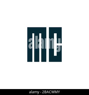 Initial Letter mc logo or cm logo vector design template Stock Vector
