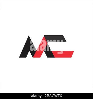 Initial Letter mc logo or cm logo vector design template Stock Vector