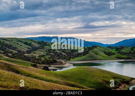 Del Valle Regional Park at Sunrise Stock Photo