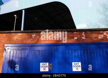 A detail of Sheffield Wednesday's stadium before the Sky Bet Championship match at Hillsborough Stock Photo