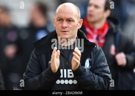 Preston North End manager Alex Neil Stock Photo