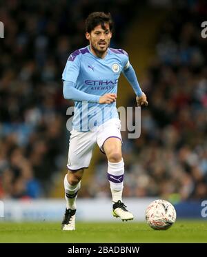 Manchester City's David Silva Stock Photo