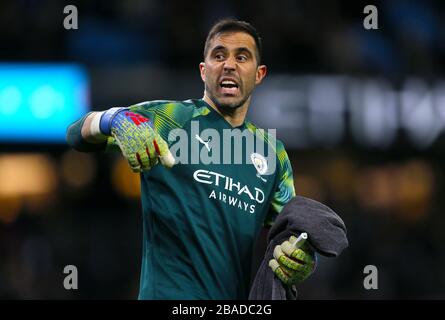 Manchester City goalkeeper Claudio Bravo Stock Photo