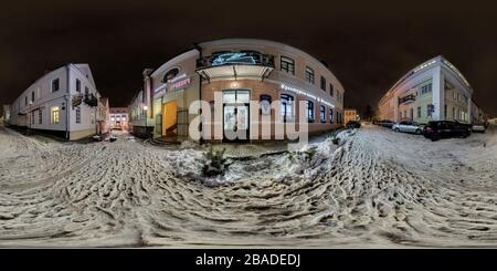 360° View Of GRODNO, BELARUS - DECEMBER, 2018: Full Seamless Hdri ...