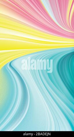 A vector illustration of abstract liquified streaks for smartphone desktop, presentation background. Stock Vector