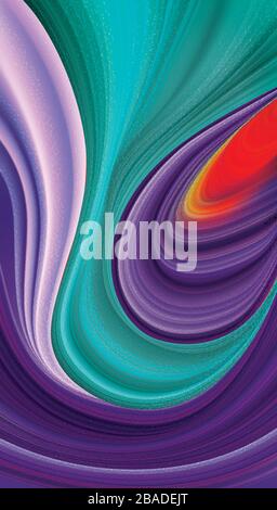 A vector illustration of abstract liquified streaks for smartphone desktop, presentation background. Stock Vector