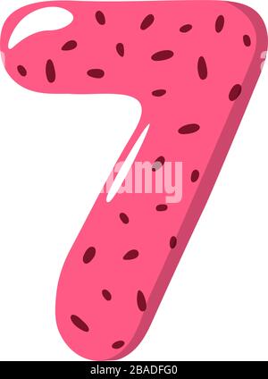 Watermelon Alphabet Sign on the white background - vector illustratiion Stock Vector