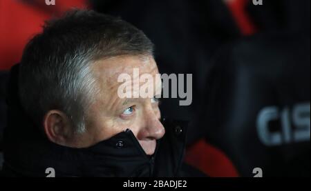 Sheffield United manager Chris Wilder Stock Photo