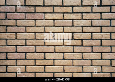 Background of light decorative brick wall texture. Stock Photo