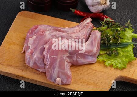 Raw rabbit legs ready for cooking Stock Photo