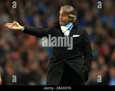 Roberto Mancini, Manchester City manager Stock Photo