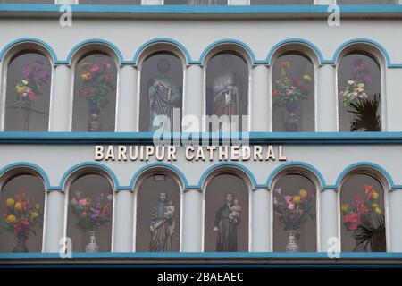 Catholic cathedral of Immaculate Heart of Mary and St. Teresa of Calcutta in Baruipur, West Bengal, India Stock Photo
