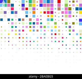 Colored squares on white background Stock Vector