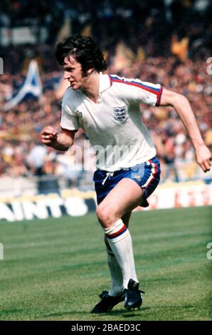 Mick Channon, England   ... Soccer - Home International Championship - England v Scotland   ... 04-06-1977 ...   ... None ... Photo credit should read: Peter Robinson/EMPICS Sport. Unique Reference No. 324464 ... SOCCER MAN UTD'S STEVE BRUCE   APPLAUDS AND   CELEBRATES HIS TEAMS   WIN. Stock Photo