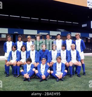 Birmingham City team group: (back row, l-r) Gary Pendrey, Phil Summerill, Keith Bowker, Mike Kelly, Dave Latchford, Roger Hind, Bob Thomson, David Robinson; (middle row, l-r) Bob Latchford, Trevor Francis, Ray Martin, manager Freddie Goodwin, Denis Thwaites, Alan Campbell, George Smith; (front row, l-r) Malcolm Page, Gordon Taylor, Michael Harrison Stock Photo