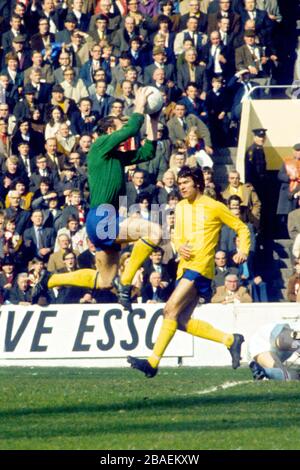 Arsenal goalkeeper Bob Wilson in action Stock Photo