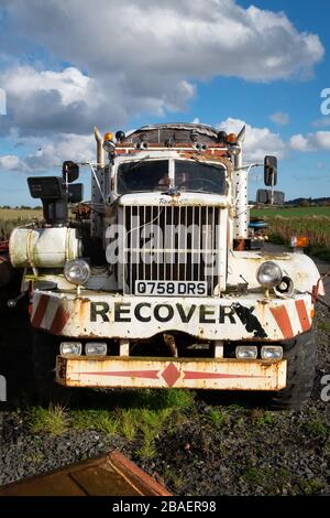 Old Rusty Recovery Truck Stock Photo