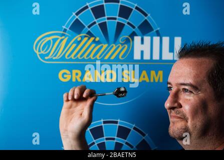 Dean Winstanley pictured at the William Hill shop in Wolverhampton Stock Photo