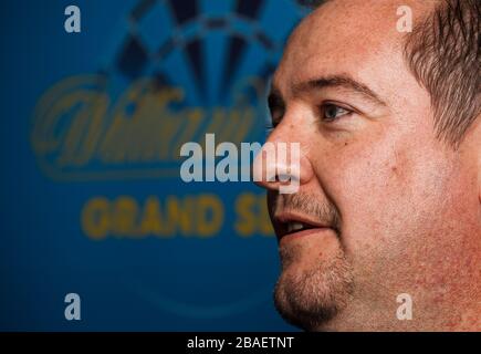 Dean Winstanley pictured at the William Hill shop in Wolverhampton Stock Photo