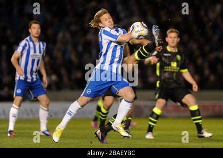 Brighton & Hove Albion's Craig Mackail-Smith in action Stock Photo