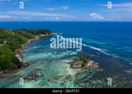 Anse Royale beach in Mahe Island Seychelles Stock Photo