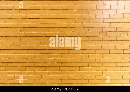 Orange Painted Brick Wall for Background Stock Photo