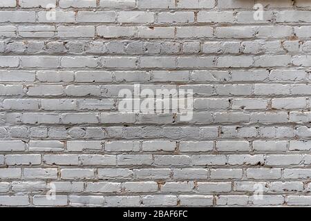 White Painted Brick for background. Stock Photo