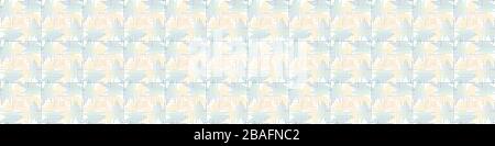 Whimsical woven criss cross lines seamless border pattern. Vector gradient pastel variegated zig zag weave marks washi masking tape background Stock Vector