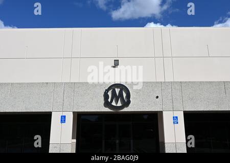 Thousand Oaks, United States. 26th Mar, 2020. General overall view of the Mamba Sports Academy logo, Thursday, March 26, 2020, in Thousand Oaks, Calif. Kobe Bryant and daughter Gianna Bryant, were heading to the sports complex when on Sunday, January 26, 2020, they were among the people killed in a helicopter crash when a Sikorsky S-76B helicopter, piloted by Ara Zobayan, crashed around 30 miles northwest of downtown Los Angeles, en route from John Wayne Airport to Camarillo Airport. Photo via Credit: Newscom/Alamy Live News