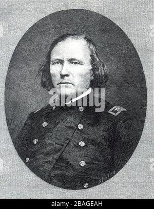 KIT CARSON (1809-1868) American frontiersman as a US Army officer Stock Photo