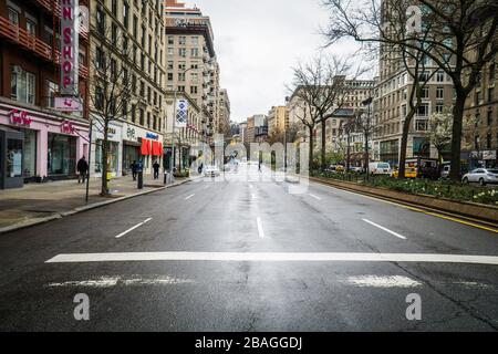 Covid-19's impact on The City of New York. Stock Photo