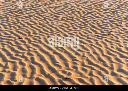 Sand texture on the beach, Essaouira, Morocco Stock Photo
